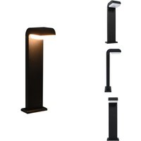 Gartenleuchte led 9 w Schwarz Oval - led Gartenlampe - Außenleuchte - Gartenbeleuchtung - Edelstahl Lampe - Wandleuchte von VIDAXL