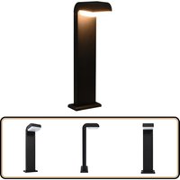 Gartenleuchte led 9 w Schwarz Oval - led Gartenlampe - Außenleuchte - Gartenbeleuchtung - Edelstahl Lampe - Wandleuchte von VIDAXL