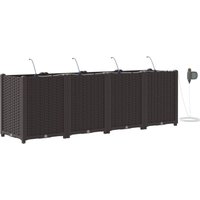 Pflanzkästen mit Bewässerungssystem 4 Stk. Braun Vidaxl Pflanzkästen mit Bewässerungssystem 4 Stk. Braun Vidaxl von VIDAXL
