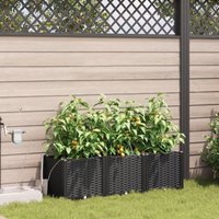 Pflanzkästen mit Bewässerungssystem 3 Stk. Schwarz Vidaxl 130881 Pflanzkästen mit Bewässerungssystem 3 Stk. Schwarz Vidaxl 130881 von VIDAXL
