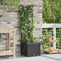 Pflanzkästen mit Bewässerungssystem Schwarz Vidaxl 606995 von VIDAXL