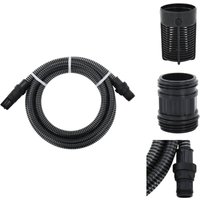 Vidaxl - Gartenschläuche - Living Saugschlauch mit PVC-Anschlüssen Schwarz 1 4 m pvc - Schwarz Vidaxl - Gartenschläuche - Living Saugschlauch mit PVC-Anschlüssen Schwarz 1 4 m pvc - Schwarz von VIDAXL