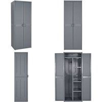 Vidaxl - Gartenschrank Grau 65x45x172 cm pp Rattan - Gartenschrank - Aufbewahrungsbox - Außenaufbewahrung - Gartenmöbel - Rattan Optik - Home & Living Vidaxl - Gartenschrank Grau 65x45x172 cm pp Rattan - Gartenschrank - Aufbewahrungsbox - Außenaufbewahrung - Gartenmöbel - Rattan Optik - Home & Living von VIDAXL