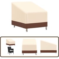 Gartensessel-Abdeckung Beige 79x97x48/74 cm 600D Oxford - Gartensessel Abdeckung - Outdoor Möbelschutz - Gartenstuhl Schutzhülle - Wetterfeste von VIDAXL