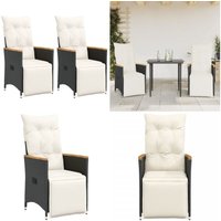 Gartensessel mit Kissen 2 Stk. Verstellbar Schwarz Poly Rattan - Gartenstuhl - Liegesessel - Lounge Chair - Rattan Sessel - Gartenmöbel - Home & Gartensessel mit Kissen 2 Stk. Verstellbar Schwarz Poly Rattan - Gartenstuhl - Liegesessel - Lounge Chair - Rattan Sessel - Gartenmöbel - Home & von VIDAXL