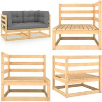 Gartensofa 2-Sitzer mit Kissen Kiefer Massivholz - Gartensofa - Kiefernholzmöbel - Outdoor Möbel - Lounge Set - Gartenlounge - Home & Living Gartensofa 2-Sitzer mit Kissen Kiefer Massivholz - Gartensofa - Kiefernholzmöbel - Outdoor Möbel - Lounge Set - Gartenlounge - Home & Living von VIDAXL