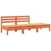 Vidaxl - Gartensofa 3-Sitzer Wachsbraun Massivholz Kiefer 88261 von VIDAXL