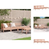 Gartensofa 4-Sitzer Massivholz Douglasie - Outdoor Möbel - Gartenmöbel Set - Holz Gartenmöbel - Douglasie Gartenmöbel - Lounge Set von VIDAXL