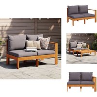 Gartensofa mit 1 Armlehne 2-Sitzer Massivholz Akazie - Holzsessel - Gartenmöbel - Outdoor Möbel - Balkonmöbel - Esszimmergarnitur Gartensofa mit 1 Armlehne 2-Sitzer Massivholz Akazie - Holzsessel - Gartenmöbel - Outdoor Möbel - Balkonmöbel - Esszimmergarnitur von VIDAXL