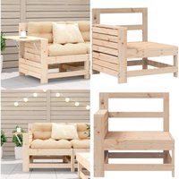 Gartensofa mit Armlehne und Beistelltisch Massivholz Kiefer - Gartensofa - Kiefernholzmöbel - Gartenmöbel - Lounge Möbel - Außenbereich - Home & Gartensofa mit Armlehne und Beistelltisch Massivholz Kiefer - Gartensofa - Kiefernholzmöbel - Gartenmöbel - Lounge Möbel - Außenbereich - Home & von VIDAXL