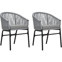 Vidaxl - Gartenstühle 2 Stk. Anthrazit PE-Rattan Vidaxl - Gartenstühle 2 Stk. Anthrazit PE-Rattan von VIDAXL