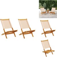 Gartenstühle 2 Stk. Beige Massivholz Akazie & Stoff - Gartensaßsessel - Gartenstuhls - Holzstühle - Akaziengartenmöbel - Gartenmöbel Beige Gartenstühle 2 Stk. Beige Massivholz Akazie & Stoff - Gartensaßsessel - Gartenstuhls - Holzstühle - Akaziengartenmöbel - Gartenmöbel Beige von VIDAXL