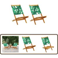 Gartenstühle 2 Stk. Blattmuster Massivholz Akazie & Stoff - Gartenstühle - Holz Gartenstühle - Akaziengartenmöbel - Gartenmöbel Set - Balkon Möbel Gartenstühle 2 Stk. Blattmuster Massivholz Akazie & Stoff - Gartenstühle - Holz Gartenstühle - Akaziengartenmöbel - Gartenmöbel Set - Balkon Möbel von VIDAXL