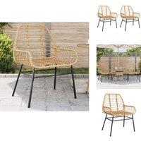 Gartenstühle 2 Stk. Braun Poly Rattan - Gartenstühle - Outdoor Furniture - Balkonmöbel - Terrassenmöbel - Rattan Gartenmöbel Gartenstühle 2 Stk. Braun Poly Rattan - Gartenstühle - Outdoor Furniture - Balkonmöbel - Terrassenmöbel - Rattan Gartenmöbel von VIDAXL