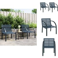Vidaxl - Gartenstühle 2 Stk. Grau Holz - Gartenzimmer Dekoration - Gartenstühle Set - Outdoor Möbel - Esszimmer Im Freien - Balkonmöbel Vidaxl - Gartenstühle 2 Stk. Grau Holz - Gartenzimmer Dekoration - Gartenstühle Set - Outdoor Möbel - Esszimmer Im Freien - Balkonmöbel von VIDAXL
