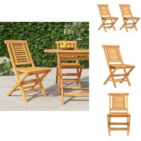 Gartenstühle 2 Stk. Klappbar 47x63x90 cm Massivholz Teak - Gartenstühle - Holzmöbel - Outdoor Möbel - Balkonmöbel - Terrasse Möbeln Gartenstühle 2 Stk. Klappbar 47x63x90 cm Massivholz Teak - Gartenstühle - Holzmöbel - Outdoor Möbel - Balkonmöbel - Terrasse Möbeln von VIDAXL