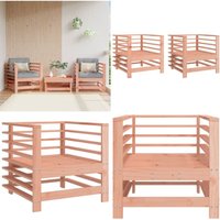Vidaxl - Gartenstühle 2 Stk. Massivholz Douglasie - Gartensessel - Gartenmöbel - Holzmöbel - Lounge Möbel - Douglasienholz - Home & Living von VIDAXL