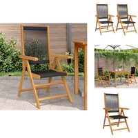 Vidaxl - Gartenstühle 2 Stk. Schwarz Massivholz Akazie und Polypropylen - Gartenstühle - Holz Gartenmöbel - Akzidenzholzmöbel - Gartenmöbel Schwarz Vidaxl - Gartenstühle 2 Stk. Schwarz Massivholz Akazie und Polypropylen - Gartenstühle - Holz Gartenmöbel - Akzidenzholzmöbel - Gartenmöbel Schwarz von VIDAXL