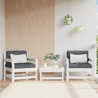 Gartenstühle 2 Stk. Weiß Massivholz Kiefer - Vidaxl von VIDAXL