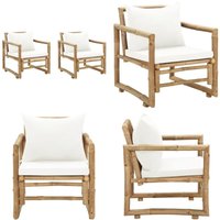 Vidaxl - Gartenstühle 2 Stk. mit Polstern und Kissen Bambus - Bambus Stuhl - Gartenstuhl - Outdoor Möbel - Balkonmöbel - Esszimmerstuhl - Home & Vidaxl - Gartenstühle 2 Stk. mit Polstern und Kissen Bambus - Bambus Stuhl - Gartenstuhl - Outdoor Möbel - Balkonmöbel - Esszimmerstuhl - Home & von VIDAXL