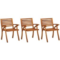 Gartenstühle 3 Stk. Massivholz Akazie - Vidaxl Gartenstühle 3 Stk. Massivholz Akazie - Vidaxl von VIDAXL