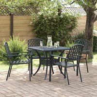 Gartenstühle 4 Stk. Stapelbar Anthrazit Stahl Vidaxl Gartenstühle 4 Stk. Stapelbar Anthrazit Stahl Vidaxl von VIDAXL