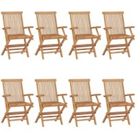 Gartenstühle 8 Stk. Massivholz Teak Vidaxl Gartenstühle 8 Stk. Massivholz Teak Vidaxl von VIDAXL