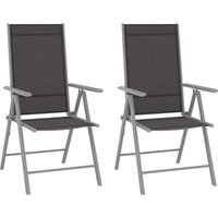 Gartenstühle Klappbar 2 Stk. Textilene Schwarz vidaXL Gartenstühle Klappbar 2 Stk. Textilene Schwarz vidaXL von VIDAXL
