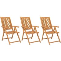 Gartenstühle Verstellbar 3 Stk. Massivholz Akazie Vidaxl Gartenstühle Verstellbar 3 Stk. Massivholz Akazie Vidaxl von VIDAXL