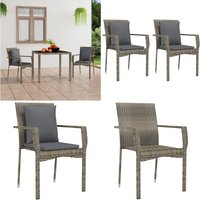 Gartenstühle mit Kissen 2 Stk. Poly Rattan Grau - Gartenstühle - Outdoor Möbel - Rattan Gartenmöbel - Gartenmöbel Set - Balkonmöbel - Home & Living Gartenstühle mit Kissen 2 Stk. Poly Rattan Grau - Gartenstühle - Outdoor Möbel - Rattan Gartenmöbel - Gartenmöbel Set - Balkonmöbel - Home & Living von VIDAXL