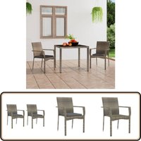 Gartenstühle mit Kissen 2 Stk. Poly Rattan Grau - Gartenstühle - Outdoor Möbel - Rattan Gartenmöbel - Gartenmöbel Set - Balkonmöbel Gartenstühle mit Kissen 2 Stk. Poly Rattan Grau - Gartenstühle - Outdoor Möbel - Rattan Gartenmöbel - Gartenmöbel Set - Balkonmöbel von VIDAXL