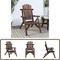 Vidaxl - Gartenstuhl 68x86x103 cm Massivholz Fichte - Gartenstuhl - Loungesessel - Holzmöbel - Gartenmöbel - Esszimmerstuhl von VIDAXL