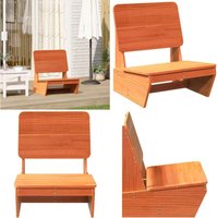 Gartenstuhl Wachsbraun 60x64x70,5 cm Massivholz Kiefer - Vidaxl von VIDAXL