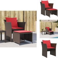 Gartenstuhl mit Fußhocker Braun Poly Rattan - Gartenstuhl - Gartenstühle - Outdoor Stuhl - Outdoor Sessel Gartenstuhl mit Fußhocker Braun Poly Rattan - Gartenstuhl - Gartenstühle - Outdoor Stuhl - Outdoor Sessel von VIDAXL