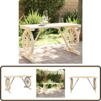 Gartentisch 115x55x65 cm Massivholz Tanne - Gartentisch - Esszimmertisch - Holzt Tisch - Terrassenmöbel - Gartenmöbelset Gartentisch 115x55x65 cm Massivholz Tanne - Gartentisch - Esszimmertisch - Holzt Tisch - Terrassenmöbel - Gartenmöbelset von VIDAXL