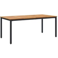 Gartentische Natur und Schwarz 180 x 90 x 75 cm Vidaxl von VIDAXL