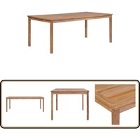 Gartentisch 200x100x77 cm Massivholz Teak - Esstisch - Teakholzmöbel - Gartenmöbel - Outdoortisch - Massivholztisch von VIDAXL