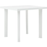 Gartentisch,Terrassentisch Weiß 80 x 75 x 72 cm Kunststoff vidaXL von BONNEVIE