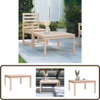 Gartentisch 82,5x82,5x45 cm Massivholz Kiefer - Holztisch - Esszimmertisch - Gartenmöbel - Terrassenmöbel - Kiefernholztisch Gartentisch 82,5x82,5x45 cm Massivholz Kiefer - Holztisch - Esszimmertisch - Gartenmöbel - Terrassenmöbel - Kiefernholztisch von VIDAXL