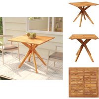 Gartentisch 85x85x75 cm Massivholz Akazie - Holztisch - Gartentisch - Akazientisch - Outdoortisch - Terrasse von VIDAXL