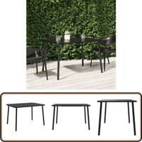 Gartentisch Anthrazit 110x80x71 cm Stahl - Gartentisch - Outdoortisch - Terrassenmöbel - Stahlttisch - Anthrazit von VIDAXL