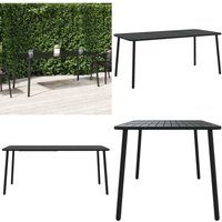 Gartentisch Anthrazit 165x80x71 cm Stahl - Gartentisch - Esstisch - Outdoor Möbel - Terrassenmöbel - Balkonmöbel - Home & Living von VIDAXL