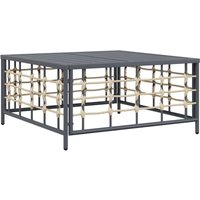Gartentisch Anthrazit 70x70x34 cm Poly Rattan Vidaxl Gartentisch Anthrazit 70x70x34 cm Poly Rattan Vidaxl von VIDAXL