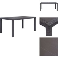 Gartentisch Braun 150x90x72 cm Kunststoff Rattan-Optik - Gartentisch - Rattan-Optik - Kunststoffe Möbel - Gartenmöbel - Esstisch Gartentisch Braun 150x90x72 cm Kunststoff Rattan-Optik - Gartentisch - Rattan-Optik - Kunststoffe Möbel - Gartenmöbel - Esstisch von VIDAXL