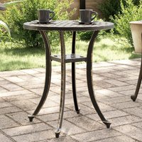 Gartentisch Bronzen Ø48x53 cm Aluminiumguss Vidaxl von VIDAXL