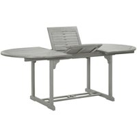 Gartentisch Grau 200x100x75 cm Massivholz Akazie Vidaxl von VIDAXL