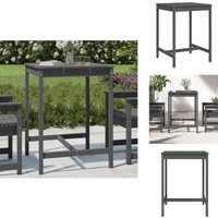 Gartentisch Grau 82,5x82,5x110 cm Massivholz Kiefer - Gartentisch - Holzttisch - Esszimmertisch - Balkontisch - Terrassetisch Gartentisch Grau 82,5x82,5x110 cm Massivholz Kiefer - Gartentisch - Holzttisch - Esszimmertisch - Balkontisch - Terrassetisch von VIDAXL