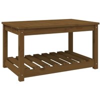 Gartentisch Honigbraun 82,5x50,5x45 cm Massivholz Kiefer Vidaxl Braun von BONNEVIE