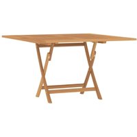 Gartentisch,Terrassentisch Klappbar 120x120x75 cm Massivholz Teak vidaXL von BONNEVIE