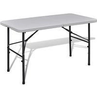 Gartentisch Klappbar 122 cm hdpe Weiß - Vidaxl Gartentisch Klappbar 122 cm hdpe Weiß - Vidaxl von VIDAXL